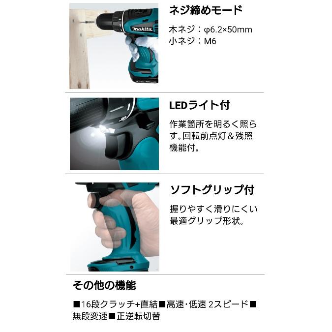 マキタ 充電式ドライバドリル DF471DZ 本体のみ DF471DSHXをバラした商品です 14.4V対応 makita オリジナル品｜2kanajin｜03