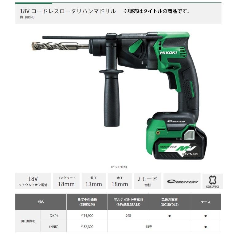 ハイコーキ 10.8V コードレスロータリハンマドリル DH12DD