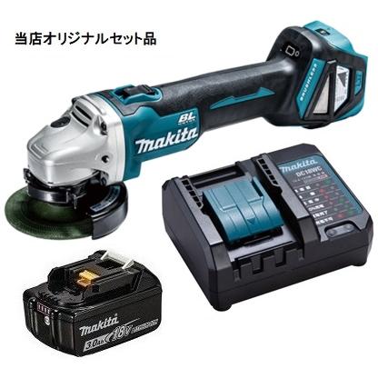 マキタ 充電式ディスクグラインダ GA412DZ+バッテリBL1830B+充電