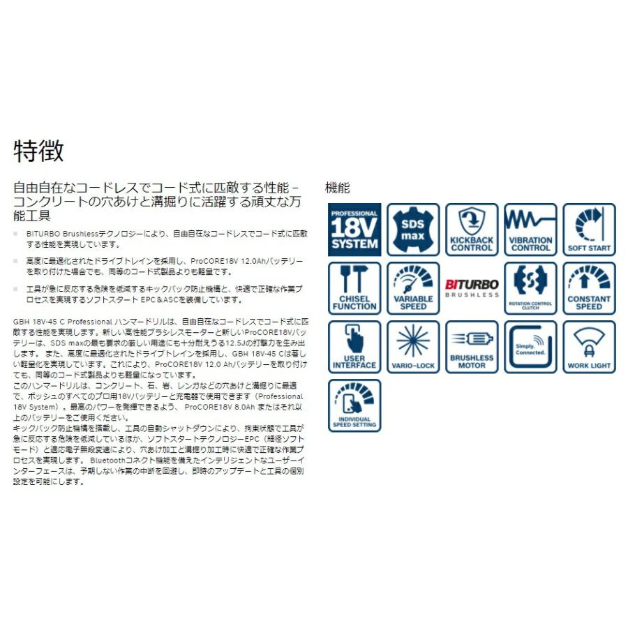 BOSCH(DIY、工具) (ボッシュ) SDS-max コードレスハンマー BOSCH(DIY、工具) (ボッシュ) SDS-max コードレスハンマー