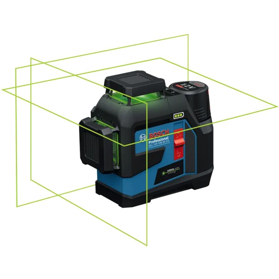 BOSCH（ボッシュ） GLL100-33CG レーザー墨出し器 グリーンレザー フル