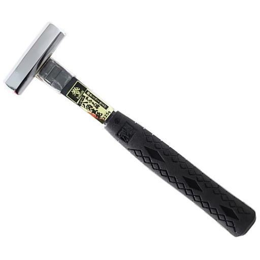 ハヤシ 拳 グラス柄ショート八角玄能ミラー仕上げ 225g 金槌 須佐
