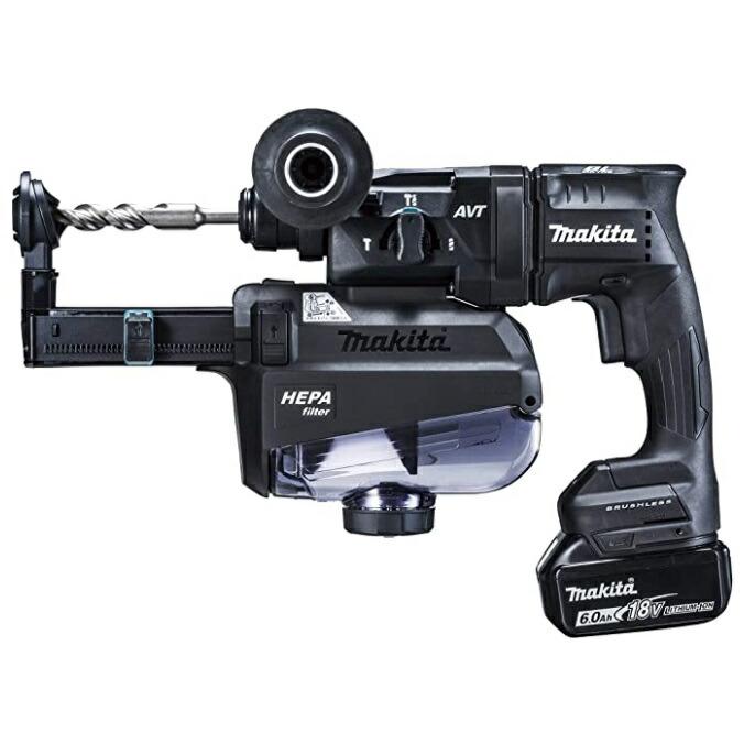 マキタ（makita） 18mm 充電式ハンマドリル HR182DGXVB 黒 集じん 