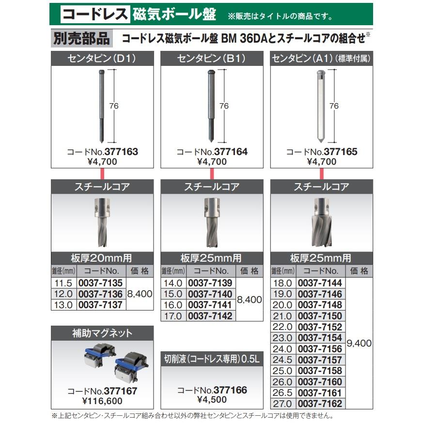 HiKOKI（ハイコーキ） 0037-7142 スチールコア 錐径17.0mm 板厚25mm用 