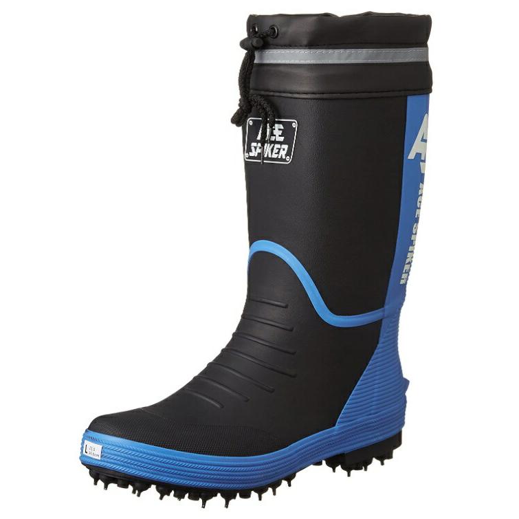 喜多 KR-7200 BLK サイズ L ブラック ブーツ 長靴 スパイクゴム長靴