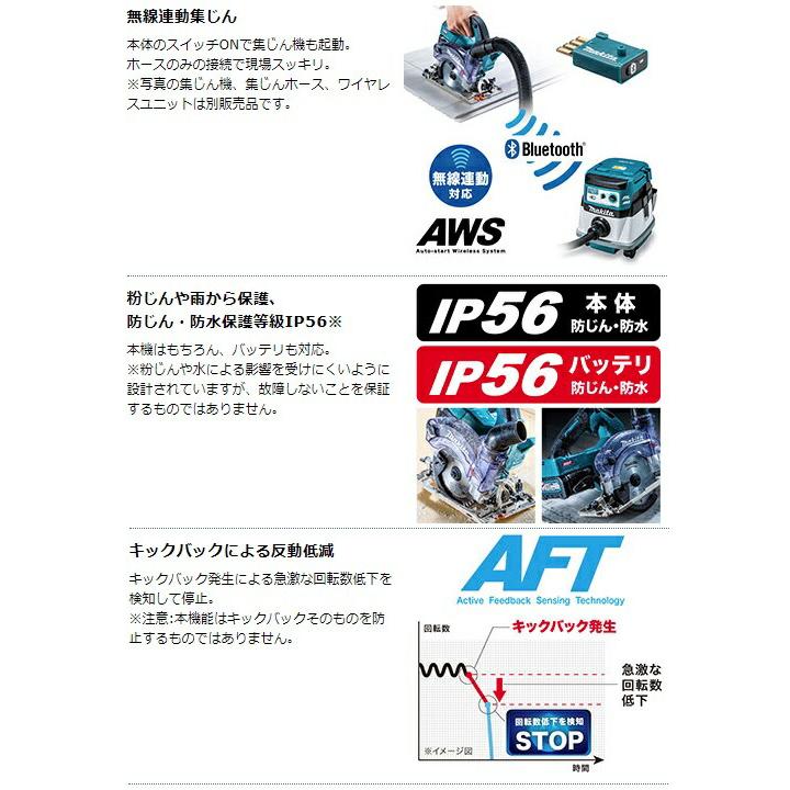 マキタ 125mm 充電式防じんマルノコ KS001GZ 本体のみ マキタ 125mm 充電式防じんマルノコ KS001GZ 本体のみ
