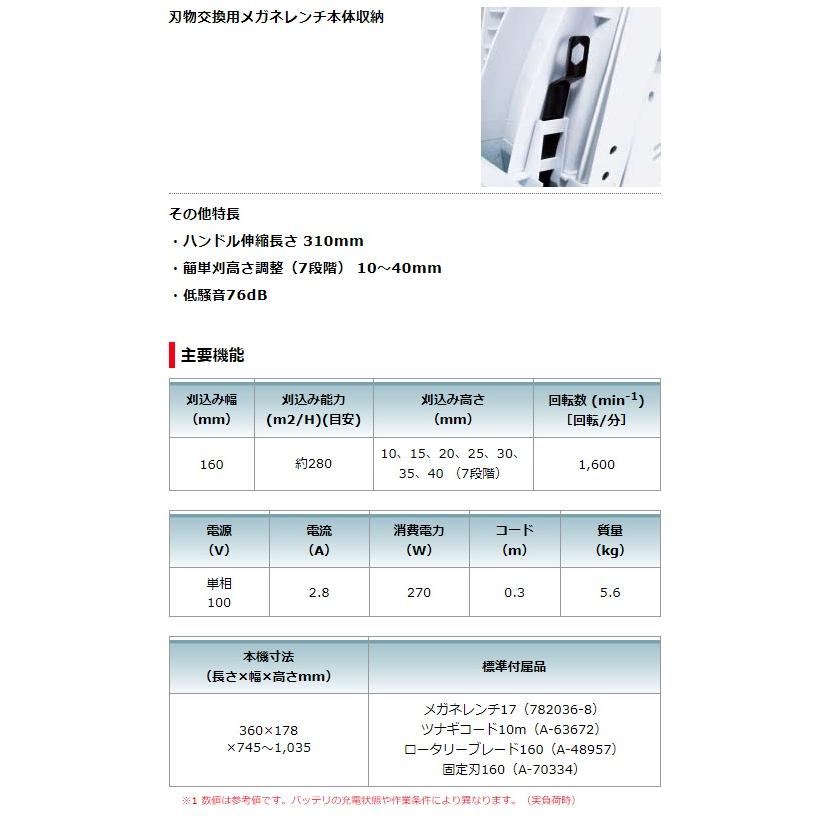 マキタ（makita） 芝刈機 MLM1610 AC100V 刈込幅160mm はさみ