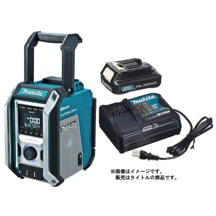 マキタ 充電式ラジオ MR113 DSH 青 バッテリBL1015x1個+充電器DC10SA付  