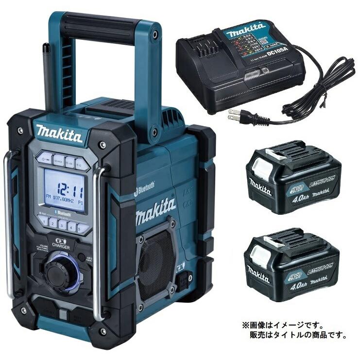 未使用 マキタ 現場ラジオ MR300 青 充電機能付ラジオ Bluetooth対応