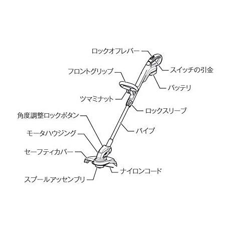 マキタ 充電式草刈機 本体のみ 刈込幅260mm MUR140DZ makita マキタ（makita） 充電式草刈機 刈込幅260mm ナイロンコード式