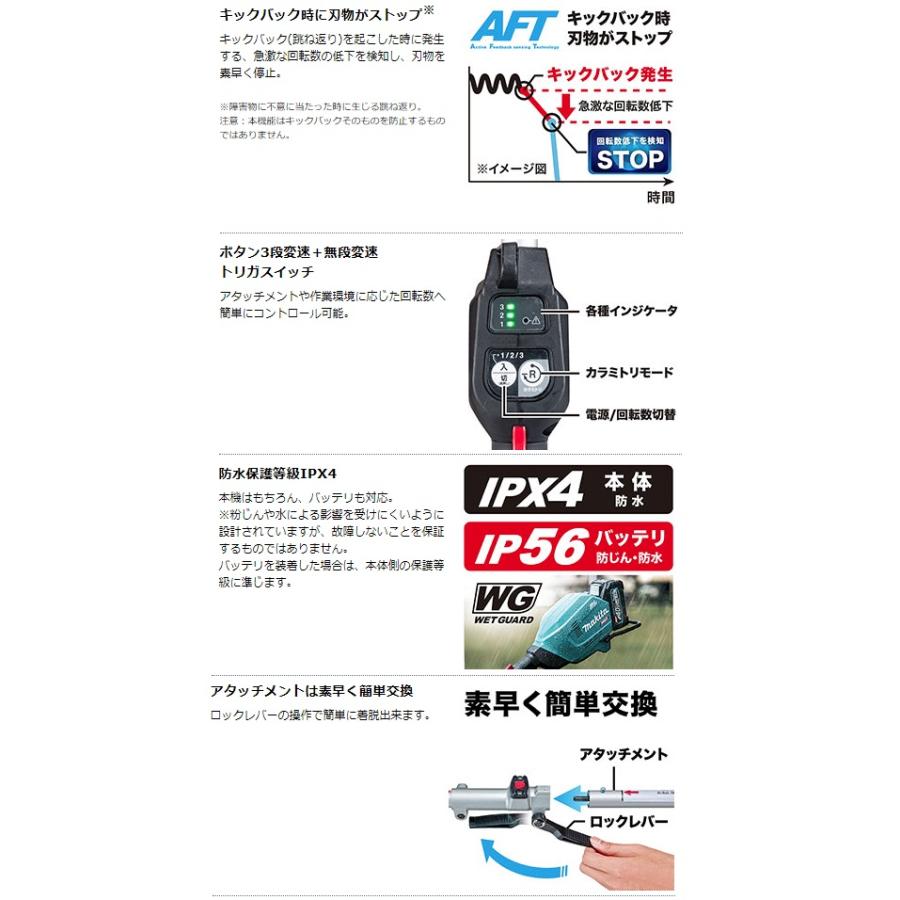 マキタ（makita） 充電式スプリット草刈機 MUX01GRMM モータ部+刈払