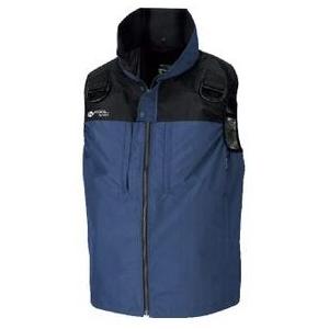 NSP NC-1153 ネイビー 脇ファン ベスト 前後フルハーネス対応 服地のみ