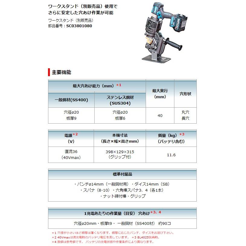 マキタ (マキタ) 充電式パンチャ 携帯油圧式 PP001GZK 本体+ マキタ (マキタ) 充電式パンチャ 携帯油圧式 PP001GZK 本体+