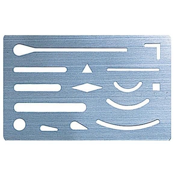 シンワ 字消板 ステンレス製 70963 サイズ93x60x0.1mm ネコポス可