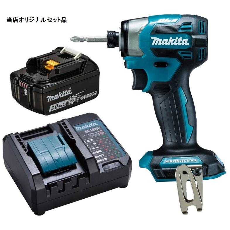 マキタ 充電式インパクトドライバ 青 TD173DZ+バッテリBL1830B+充電器  