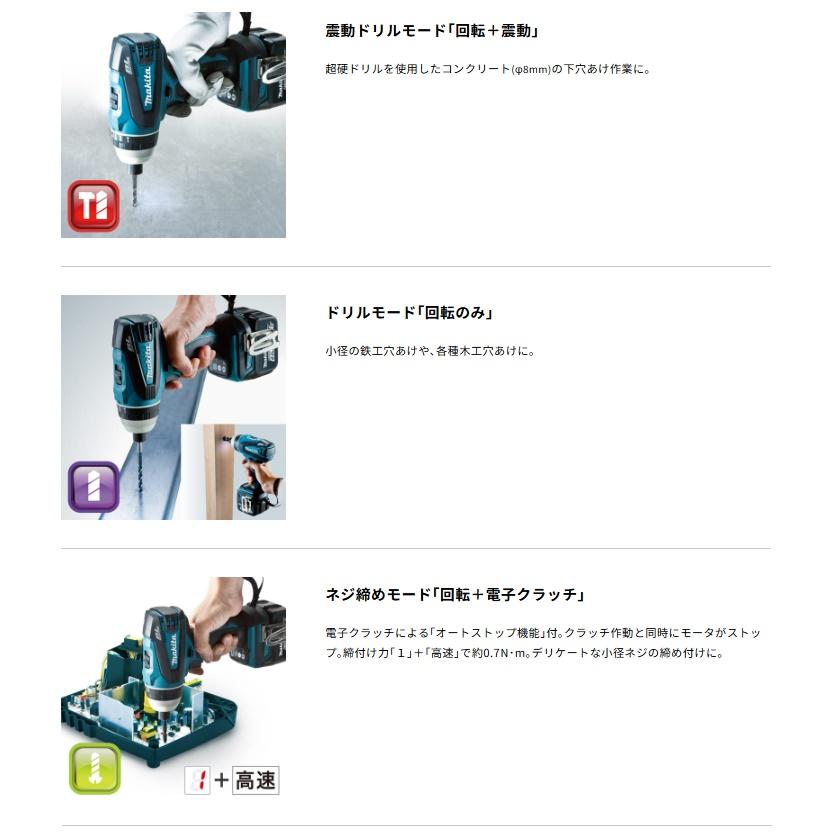 マキタ（makita） 充電4モードインパクトドライバ 青 TP141DZ+バッテリ