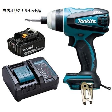マキタ（makita） 充電4モードインパクトドライバ 青 TP141DZ+バッテリ