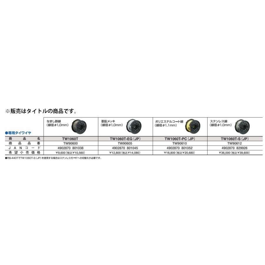 マキタ マックス タイワイヤ TW1060T-EG(JP) MAX専用タイワイヤ マキタ マックス タイワイヤ TW1060T-EG(JP) MAX専用タイワイヤ
