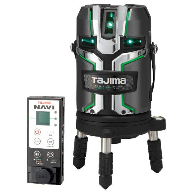 タジマ レーザー墨出器 ZEROG2LSN-KJC 受光器付 NAVI ZERO GREEN 