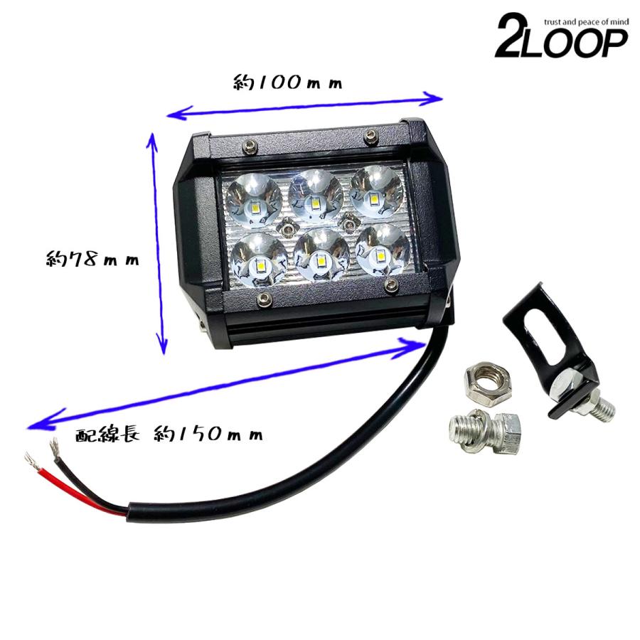 ワークライト 18W 10V - 60 V スポット 挟角 集魚灯 作業等 フォークリフト 漁船 デッキライト トラック |  | 01