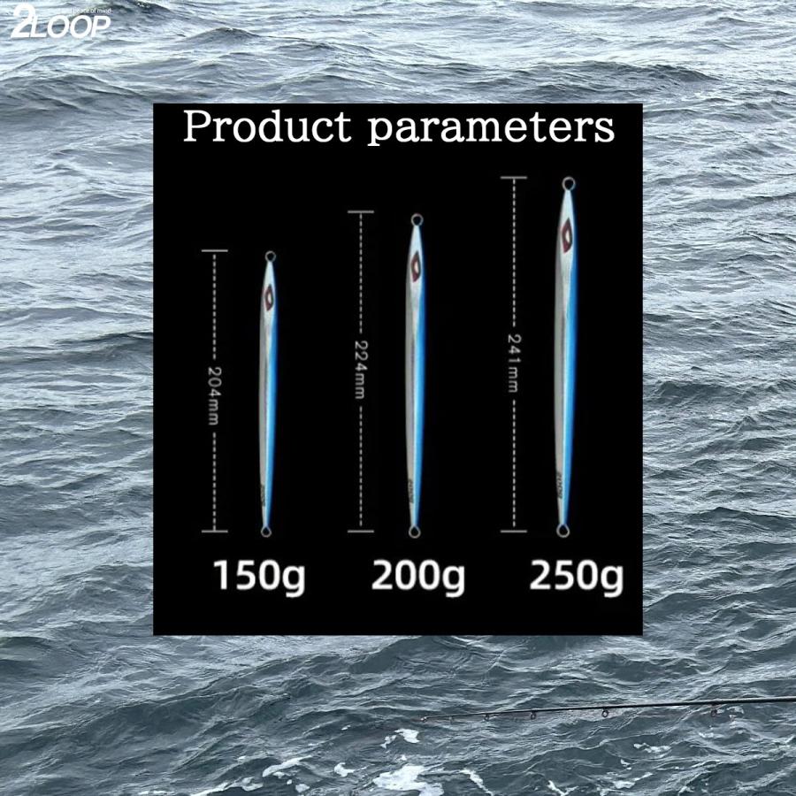 3カラーセット メタルジグ ロングフォールジグ ジギング ジグ 釣り 青物 太刀魚 根魚 ルアー フォール 弱ったベイトを再現 【重量 選択】 |  | 06