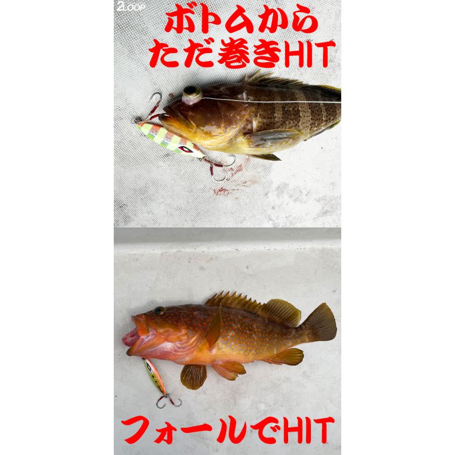 40g 640円から 200g迄 メタルジグ スロージグ ジギング ジグ 釣り 青物 根魚 ルアー スロー フォール 弱ったベイトを再現 スーパーライト SLJ 重量 カラー選択 |  | 08