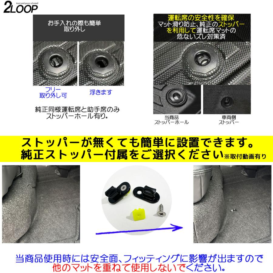 R3.12〜 アトレー S700 S710 RS X デッキバン 専用 3Dフロアマット ラゲッジマット【選択有】お手入れ楽々 ウォータープルーフ |  | 03