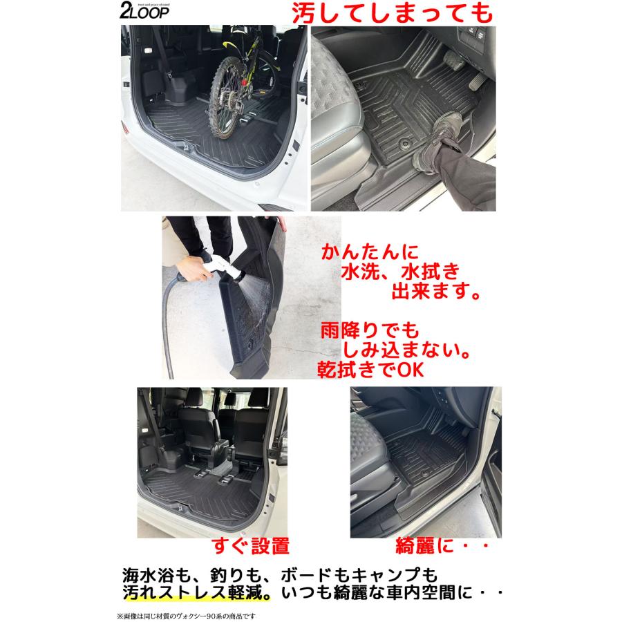R3.12〜 アトレー S700 S710 RS X デッキバン 専用 3Dフロアマット ラゲッジマット【選択有】お手入れ楽々 ウォータープルーフ |  | 07