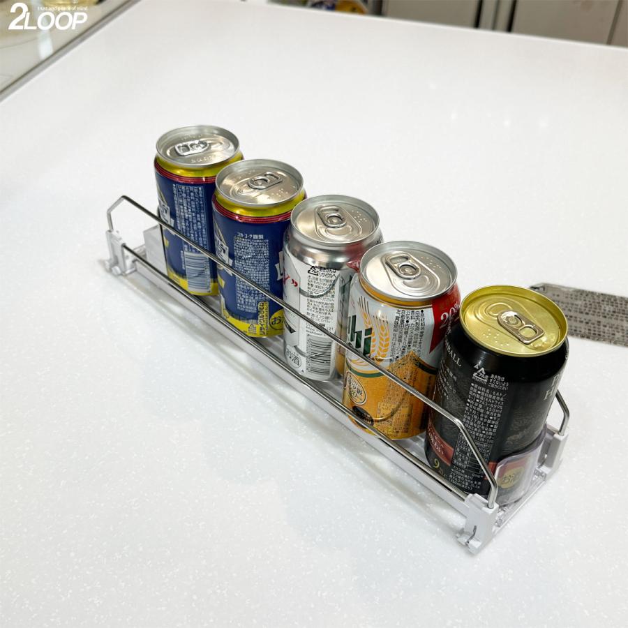 1列 缶ストッカー 陳列棚 ドリンクオーガナイザー お店に 冷蔵庫に かっこいい 250ML 350ML 500M |  | 08