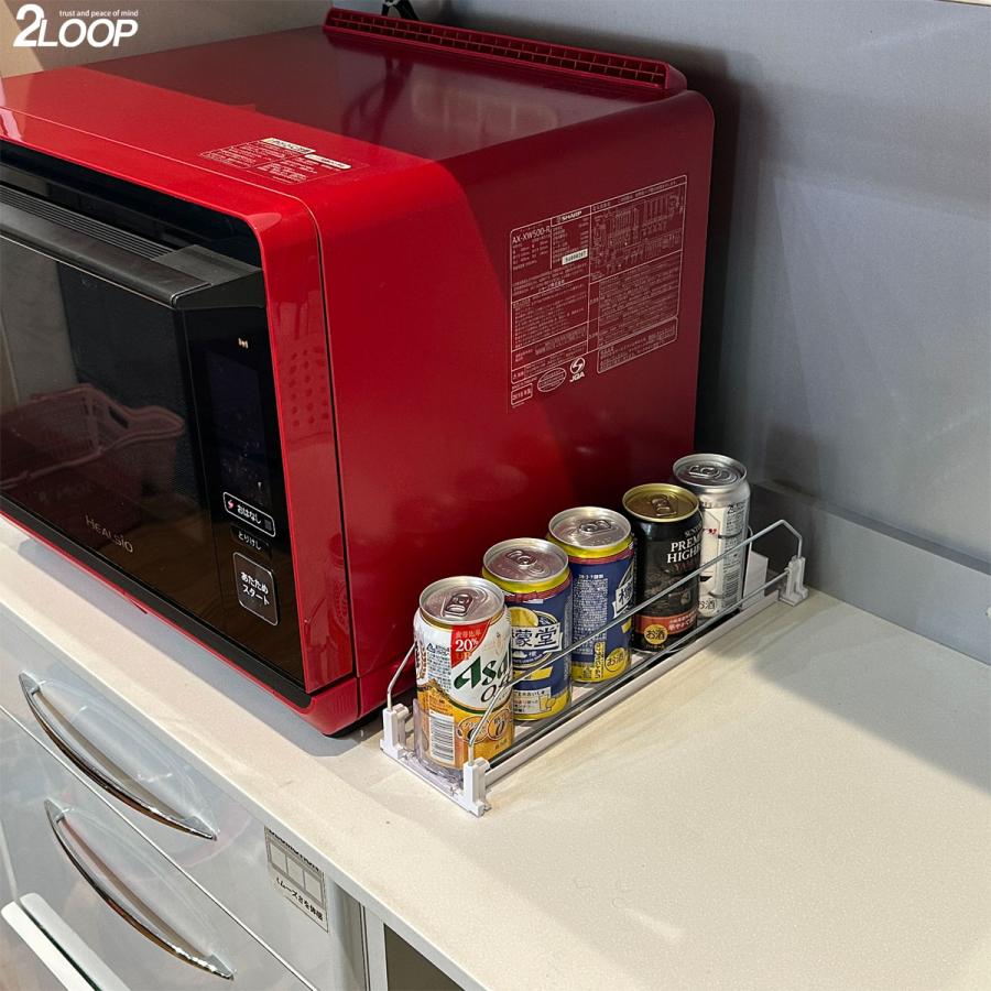 1列 缶ストッカー 陳列棚 ドリンクオーガナイザー お店に 冷蔵庫に かっこいい 250ML 350ML 500M |  | 09