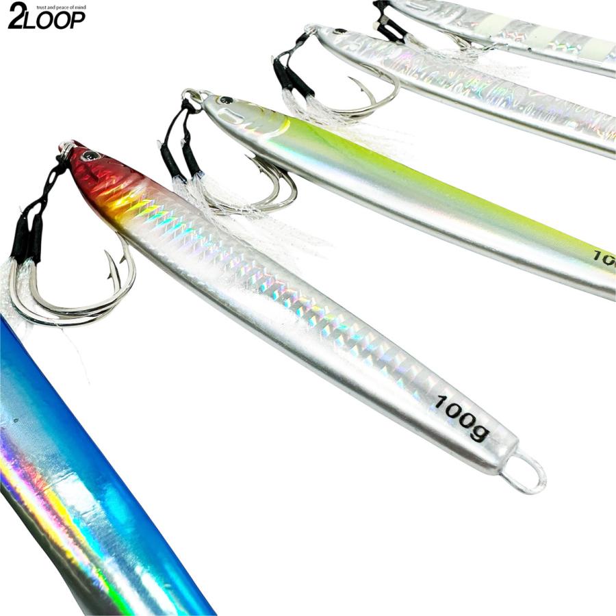 5カラーセット ジグ メタルジグ スーパーライトジギング ルアー 釣り 青物 根魚 弱ったベイトを再現 SLJ 【重量選択】 |  | 07