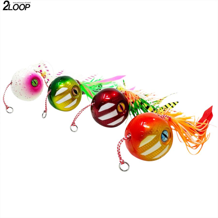 4カラーセット タイラバ グローコート 大小フックが付属 釣り 真鯛 鯛 青物 根魚 ルアー フォール ネコ目 【重量選択】 |  | 06