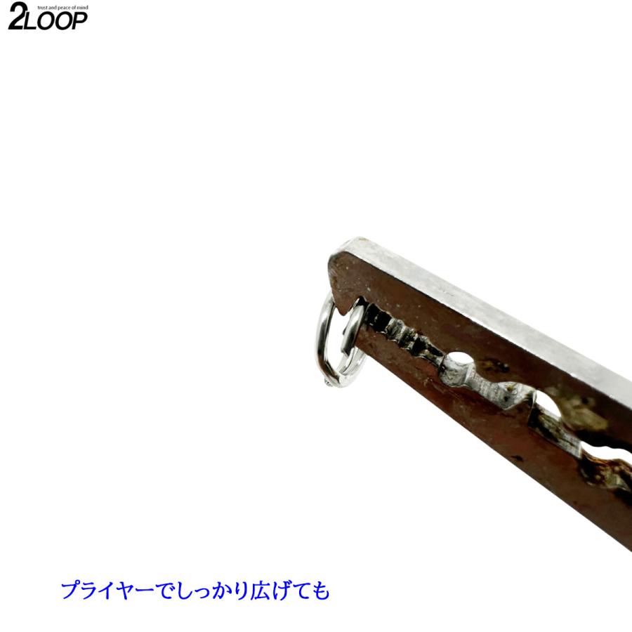 平打ち仕上がりで強い スプリットリング ステンレスで錆びに強い 5サイズ ×40 200個セット ケース付き 5mm 6mm 7mm 8mm 9mm |  | 04