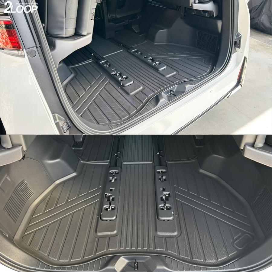 R5.7〜 アルファード ヴェルファイア 40系 フロアマット 7人乗り専用 3Dフロアマット ラゲッジマット【選択有】お手入れ楽々 ウォータープルーフ |  | 12