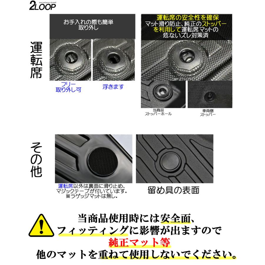 ヴォクシー ノア90 3Dフロアマット【タイプ選択】 1台分 専用設計で愛車をガード 水拭き 送迎車に アウトドアに お手入れ楽々 ウォータープルーフ |  | 03