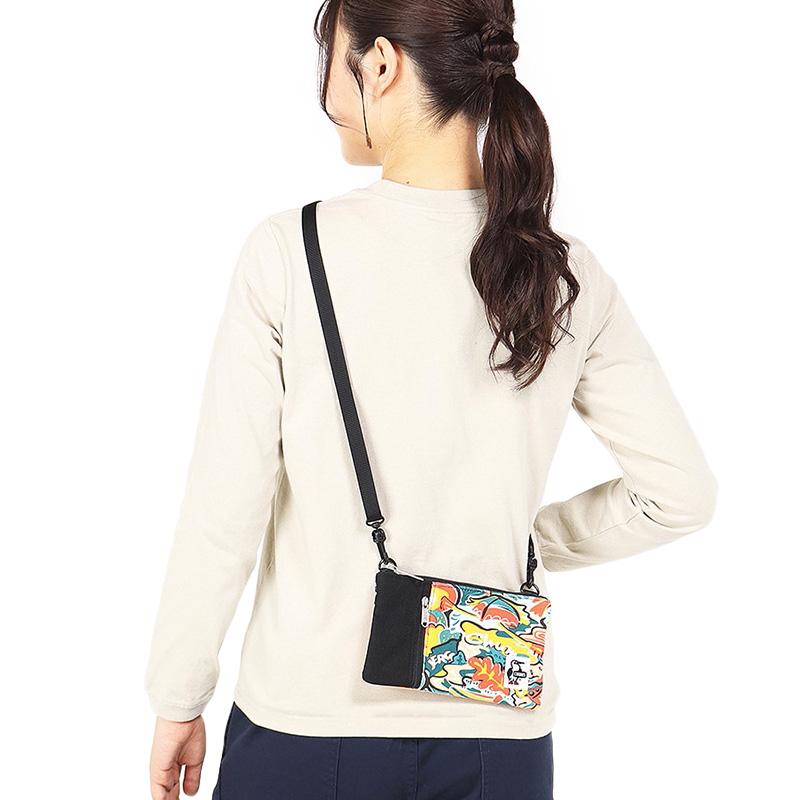 スマホポーチ チャムス CHUMS スマートフォン ショルダー Smart Phone Shoulder Sweat Nylon スウェットナイロン｜2m50cm｜17