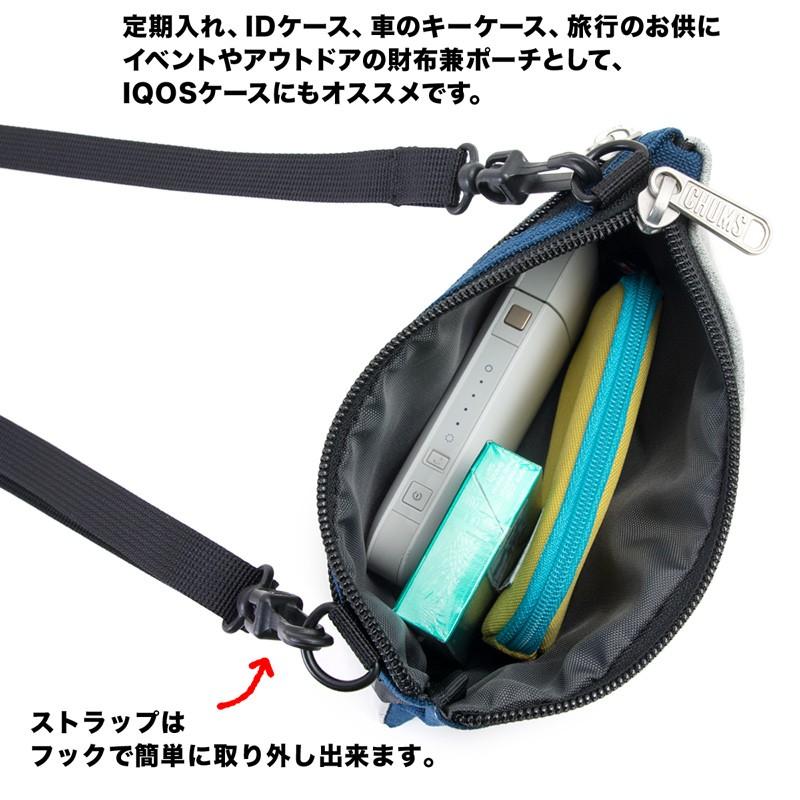 スマホポーチ チャムス CHUMS スマートフォン ショルダー Smart Phone Shoulder Sweat Nylon スウェットナイロン｜2m50cm｜14