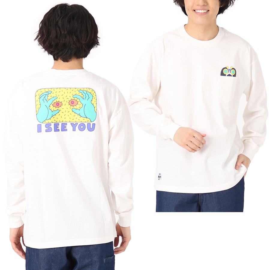 CHUMS チャムス SAYORI WADA Oversized I SEE YOU L/S T-Shirt CHUMS チャムス SAYORI WADA Oversized I SEE YOU L/S T-Shirt