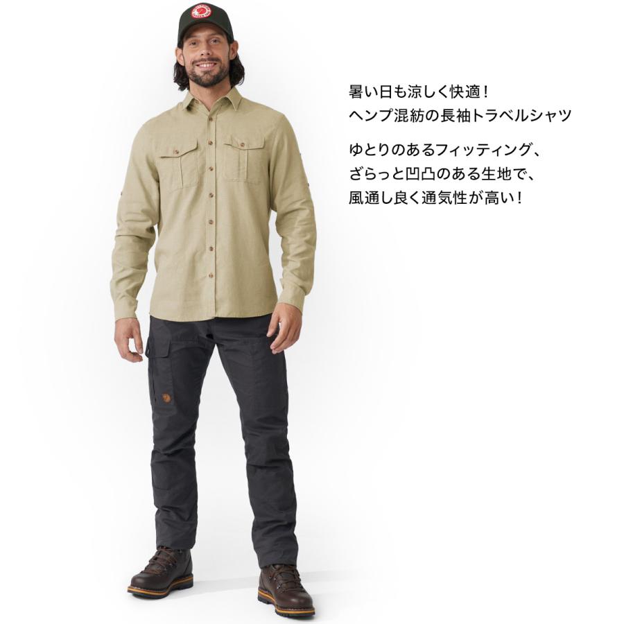 シャツ Fjall Raven フェールラーベン Ovik Travel Shirt LS M オビック トラベルシャツ 長袖 fjallraven｜2m50cm｜07