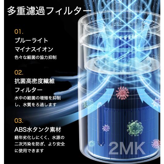 加湿器 気化式 4L 空気清浄 大容量 花粉 除菌 おしゃれ 上から給水 水