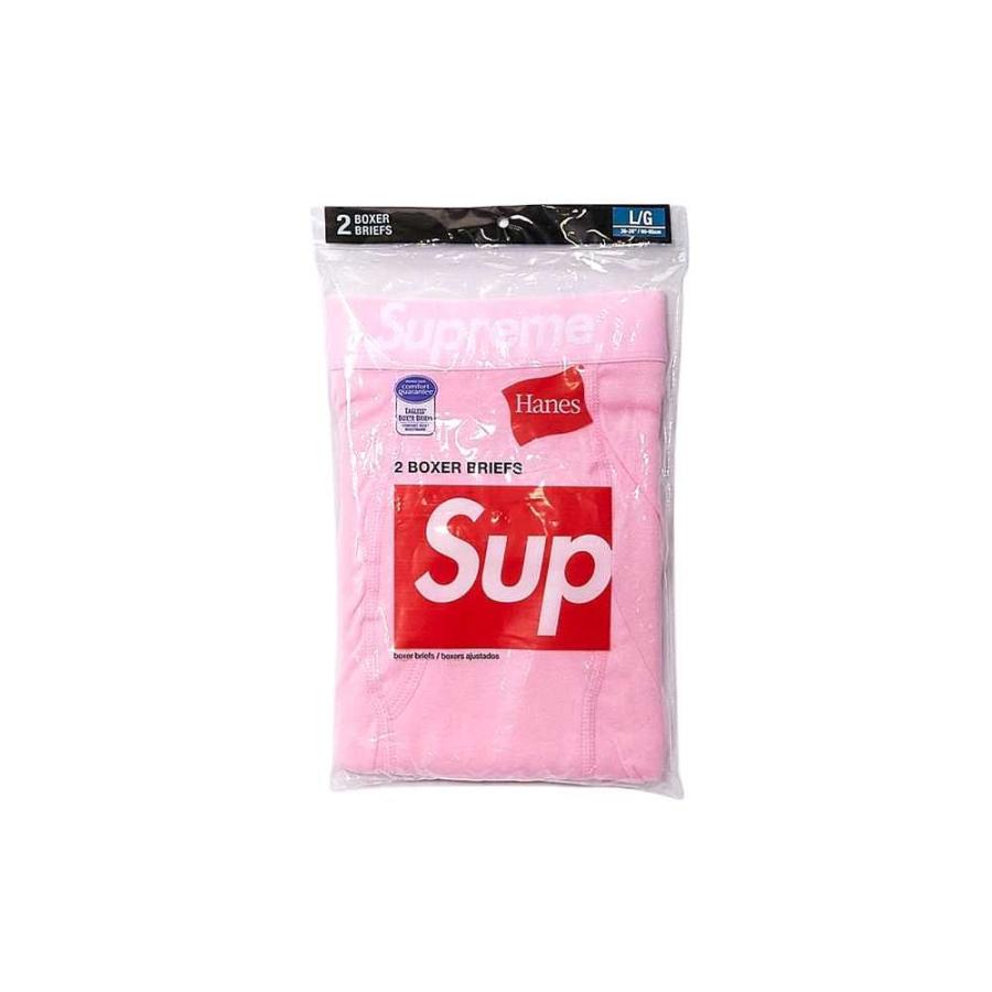 【今日の超目玉】 / Supreme HanesR S Pink Pack) (2 Briefs Boxer クルーソックス