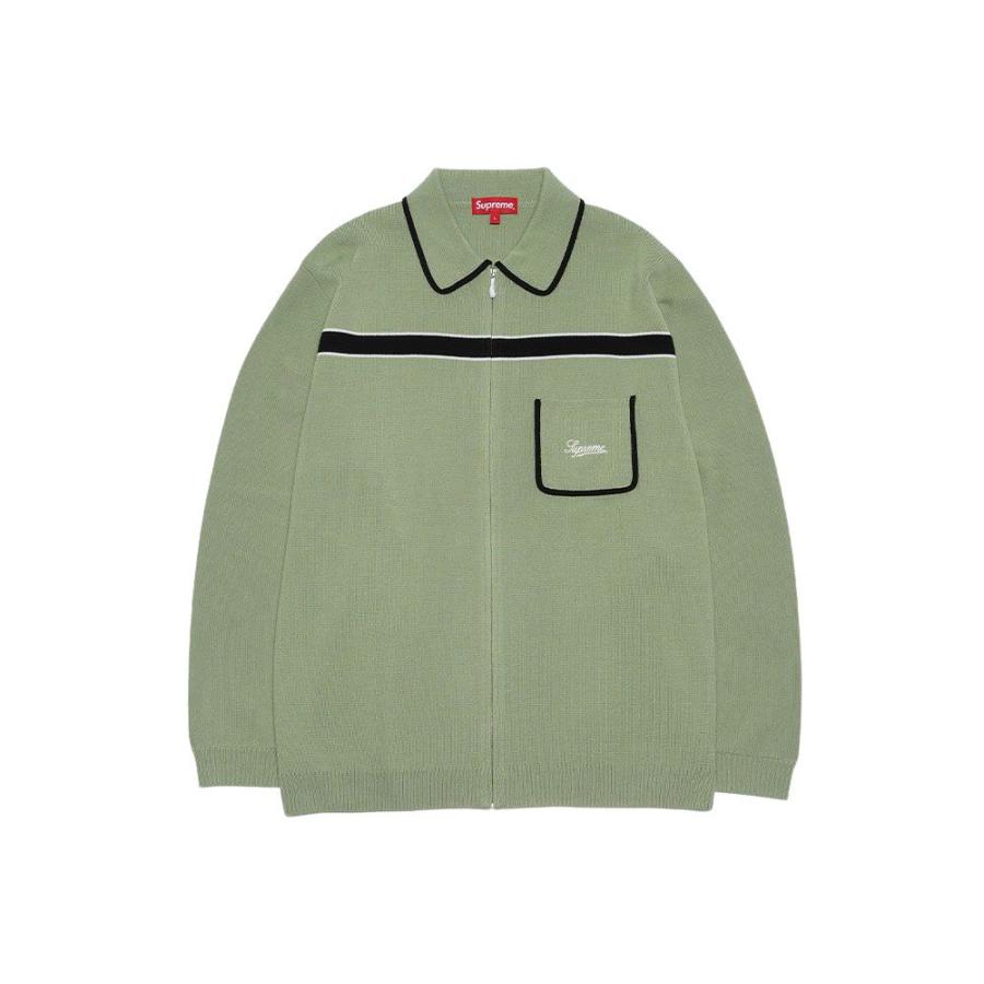 業界No.1 supreme Chest Stripe Zip Up Cardigan ecousarecycling.com