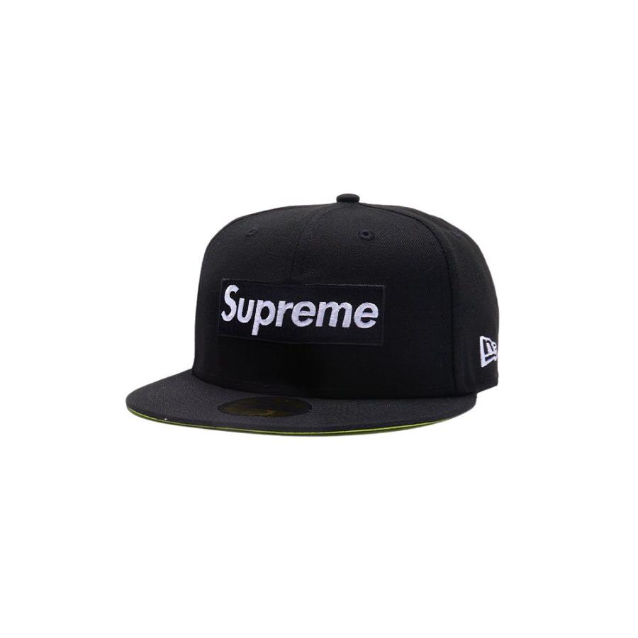 Supreme No Comp Box Logo New Era Black 7-3-8 :sa-15356-7-3-8:UPICK