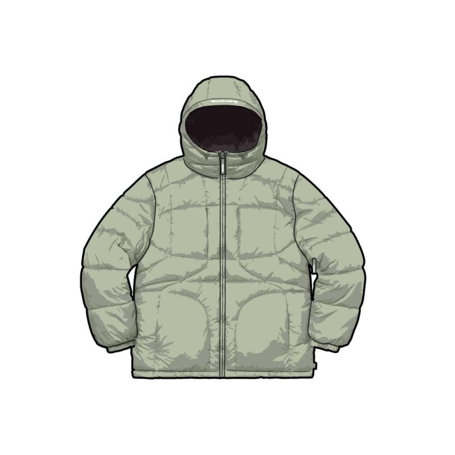 定番の冬ギフト Hooded Warp Supreme Puffy XL Sage Jacket 中綿コート