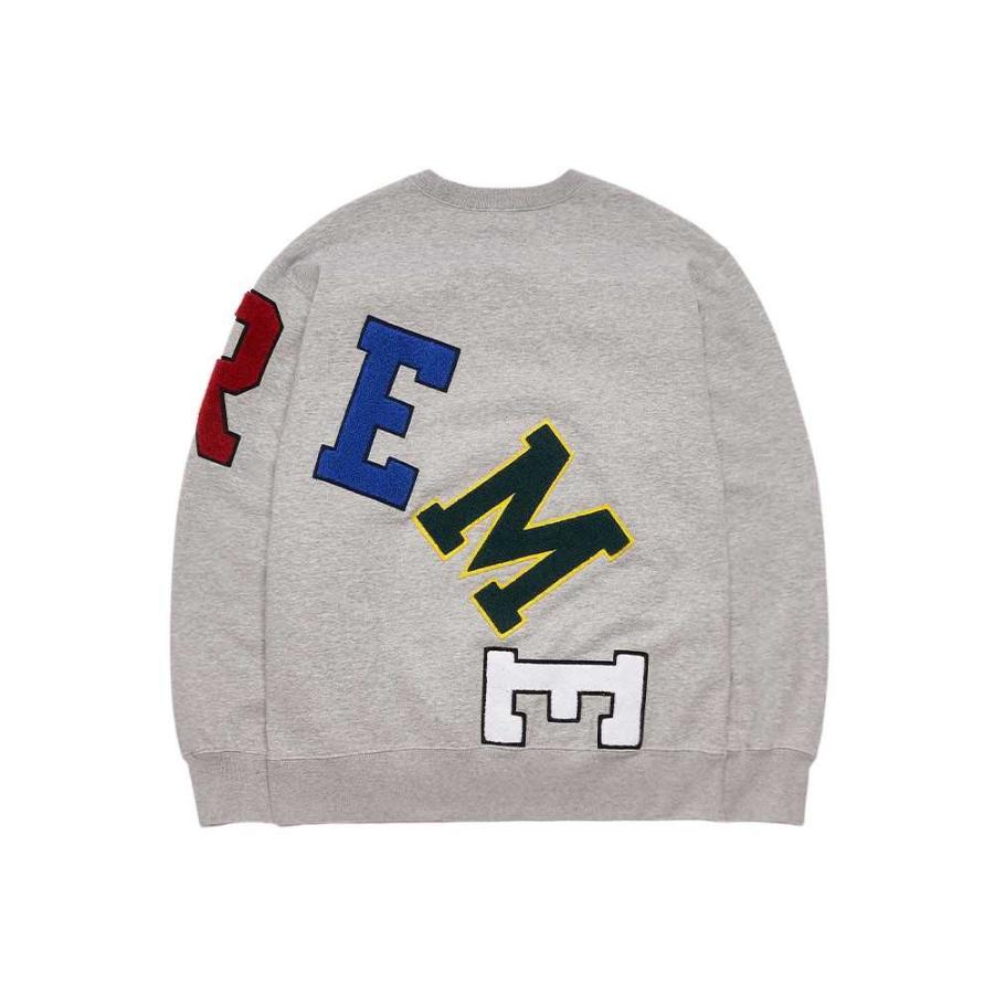 時間指定不可 Supreme Big Arc Grey Crewneck XL トップス | oksi.al