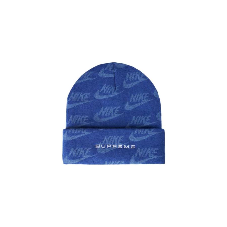新着 Supreme Niker Jacquard Logos Beanie Blue Free キャップ Size Free Equimax Com Do