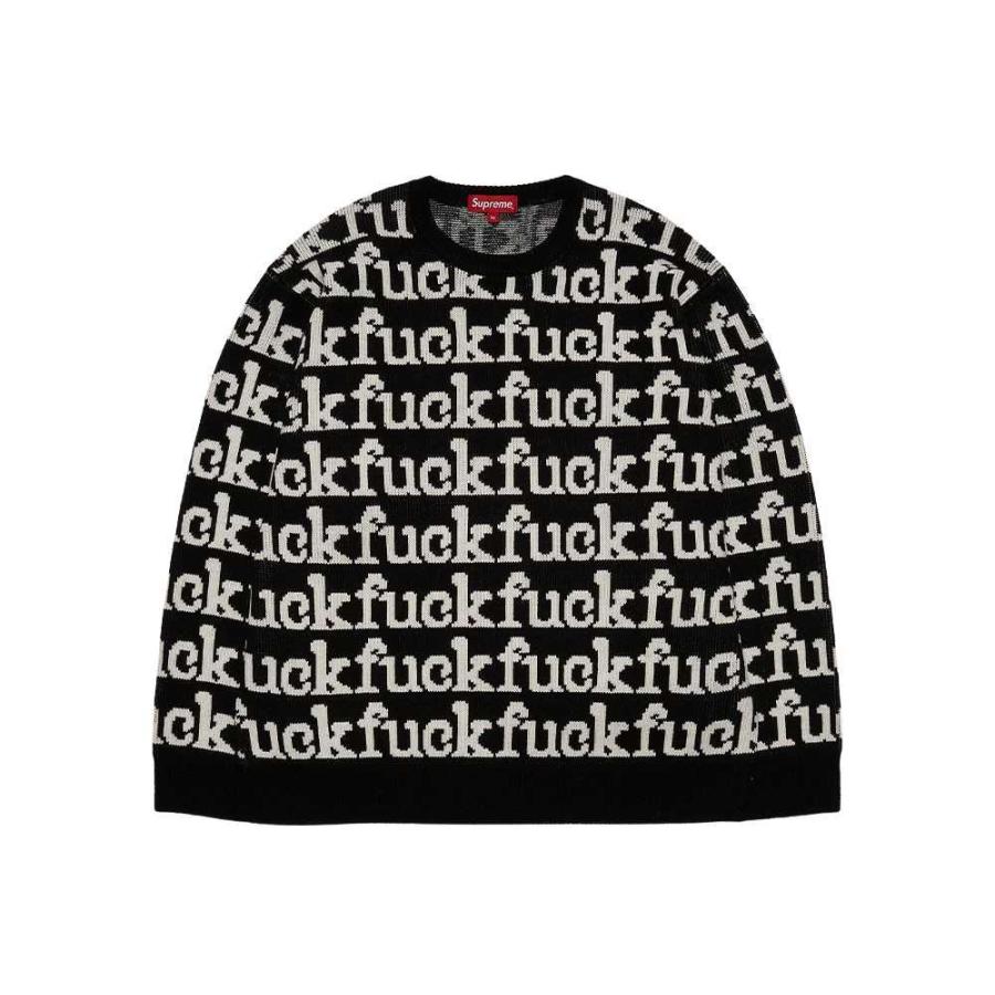 ダークブラウン 茶色 Supreme Fuck Sweater Black M - ニット/セーター