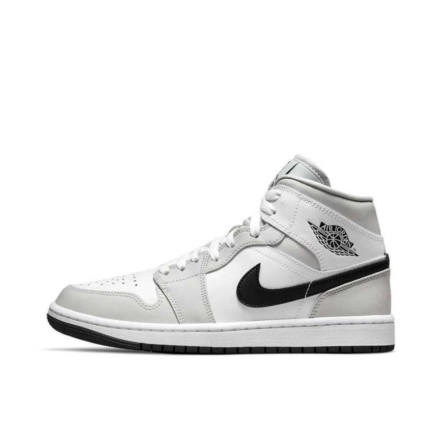 Nike Wmns Air Jordan 1 Mid Grey Fog/White/Black ナイキ ウィメンズ エアジョーダン1 ミッド グレーフォグ/ホワイト/ブラック 23.5cm