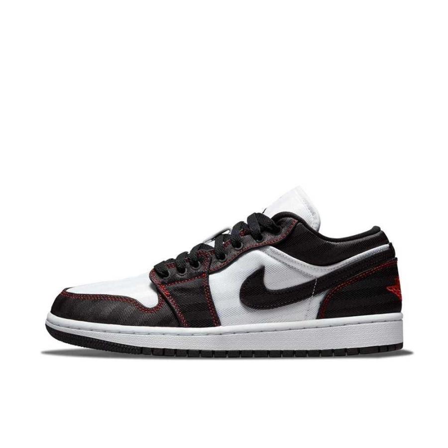 新作 Nike Wmns Air Jordan 1 Low Se Utl Black White Gym Red ナイキ ウィメンズ エアジョーダン1 ロー Se Utl ブラック ホワイト ジムレッド 28 5cm 安い購入 Iodus Fr