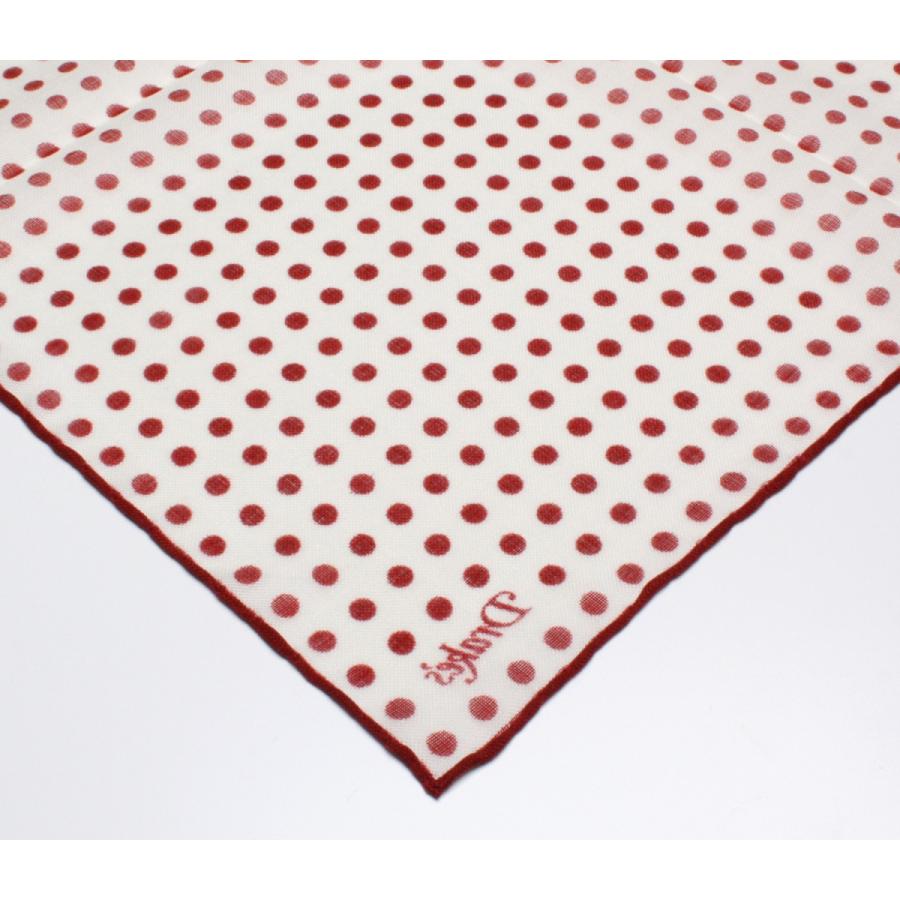 DRAKE'S『ドレイクス』ポケットチーフ　正規取扱店　DRAKE'S-08WOS-19787-7 ボルドードット |  | 04